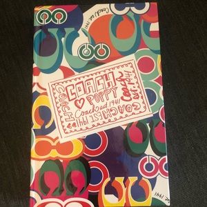 NWOT Coach Poppy journal/notebook